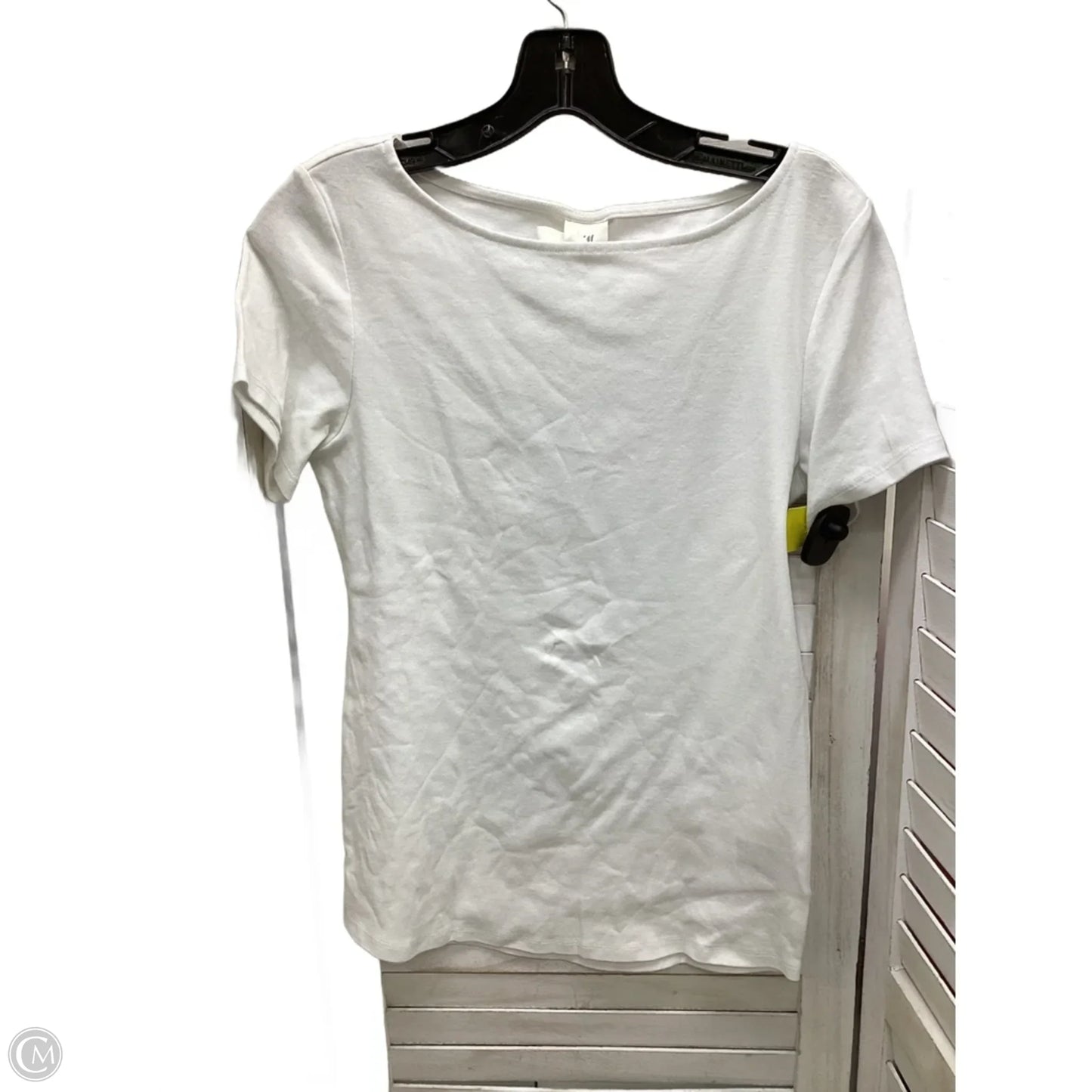 Top Short Sleeve By H&m In White, Size: M