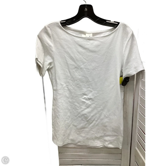 Top Short Sleeve By H&m In White, Size: M