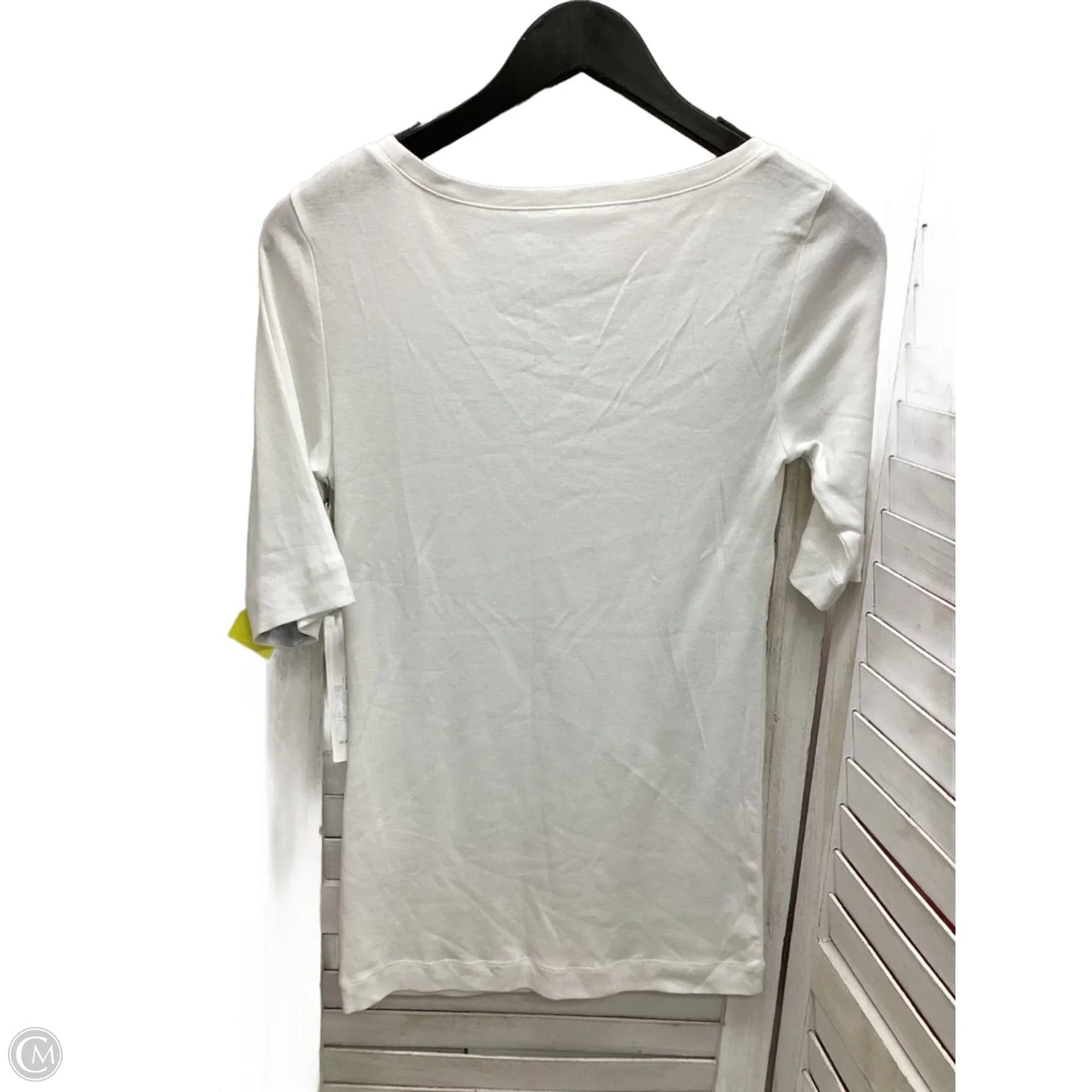 Top Short Sleeve By Caslon In White, Size: M