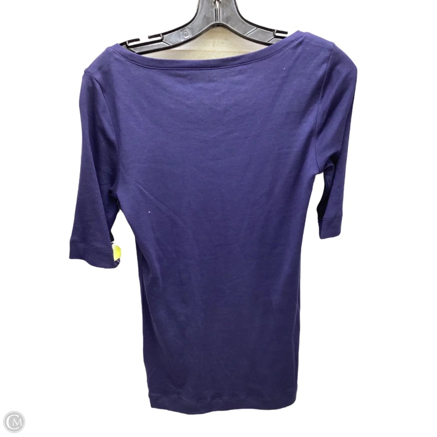 Top Short Sleeve By Caslon In Navy, Size: M