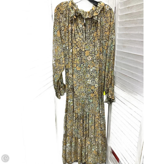 Dress Casual Maxi By Free People In Floral Print, Size: L