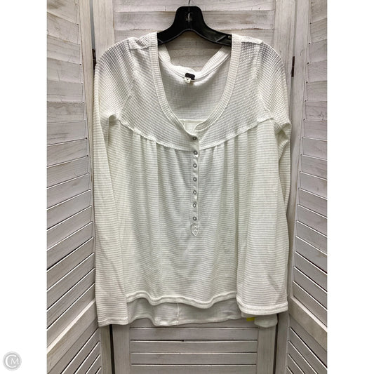 Top Long Sleeve By We The Free In White, Size: Xs