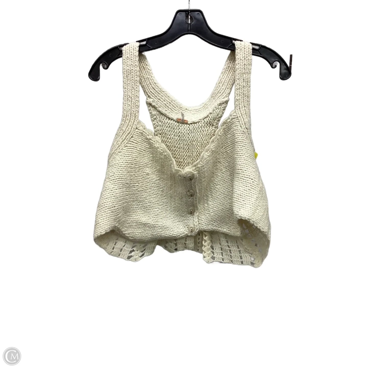 Top Sleeveless By Free People In Ivory, Size: L