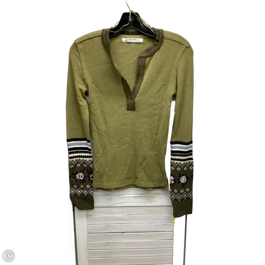 Top Long Sleeve By Free People In Multi-colored, Size: Xs