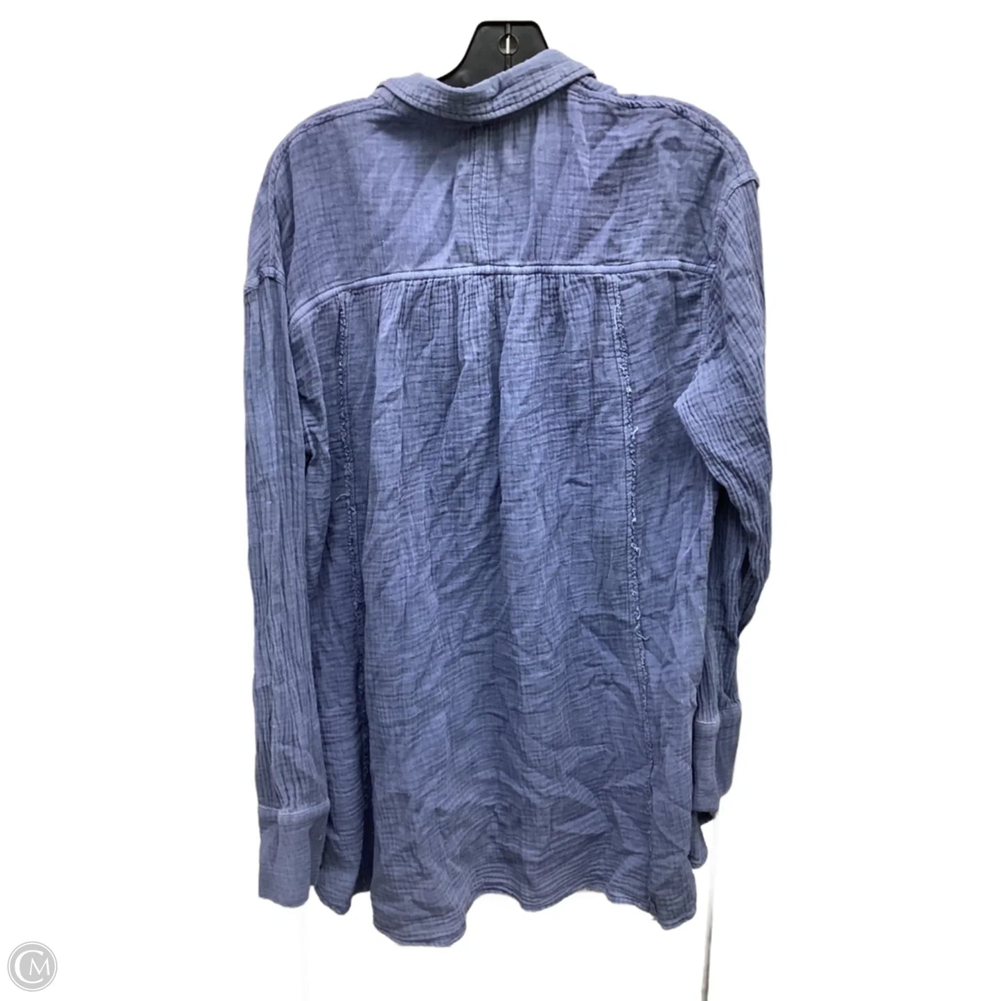 Top Long Sleeve By Free People In Blue, Size: M