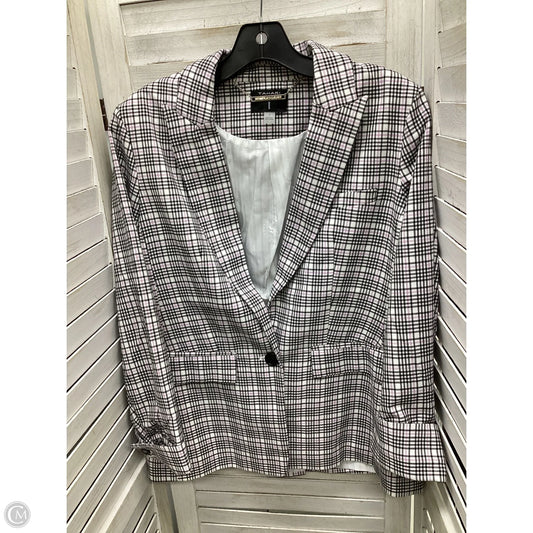 Blazer By Tahari In Plaid Pattern, Size: 8