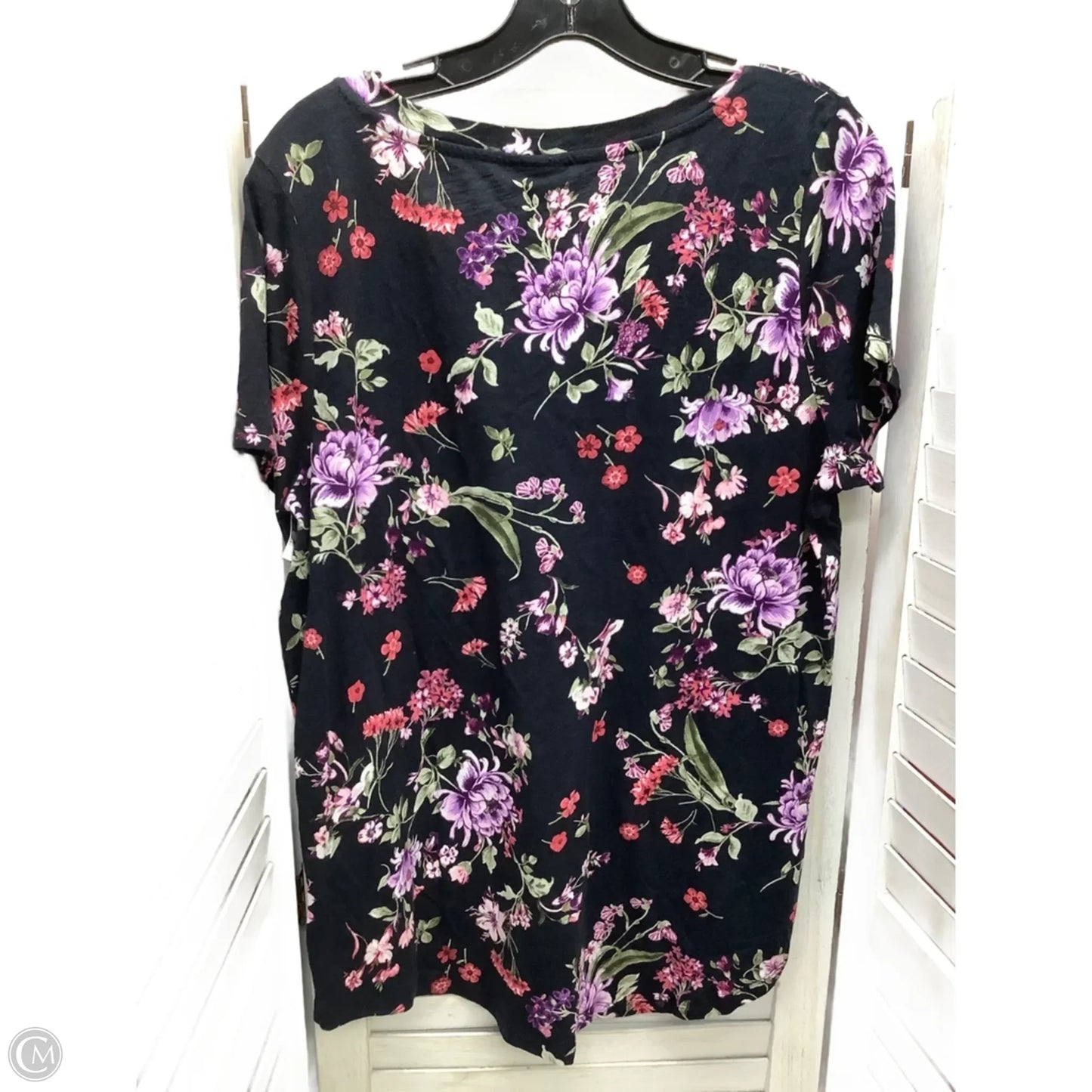 Top Short Sleeve By Torrid In Floral Print, Size: 0/L
