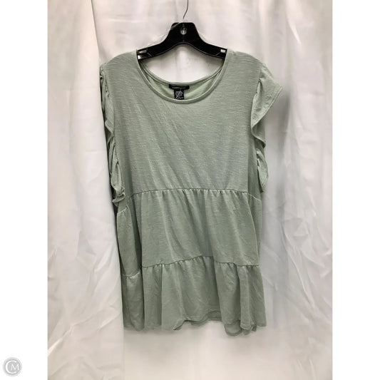 Top Short Sleeve By Robert Louis In Green, Size: Xl