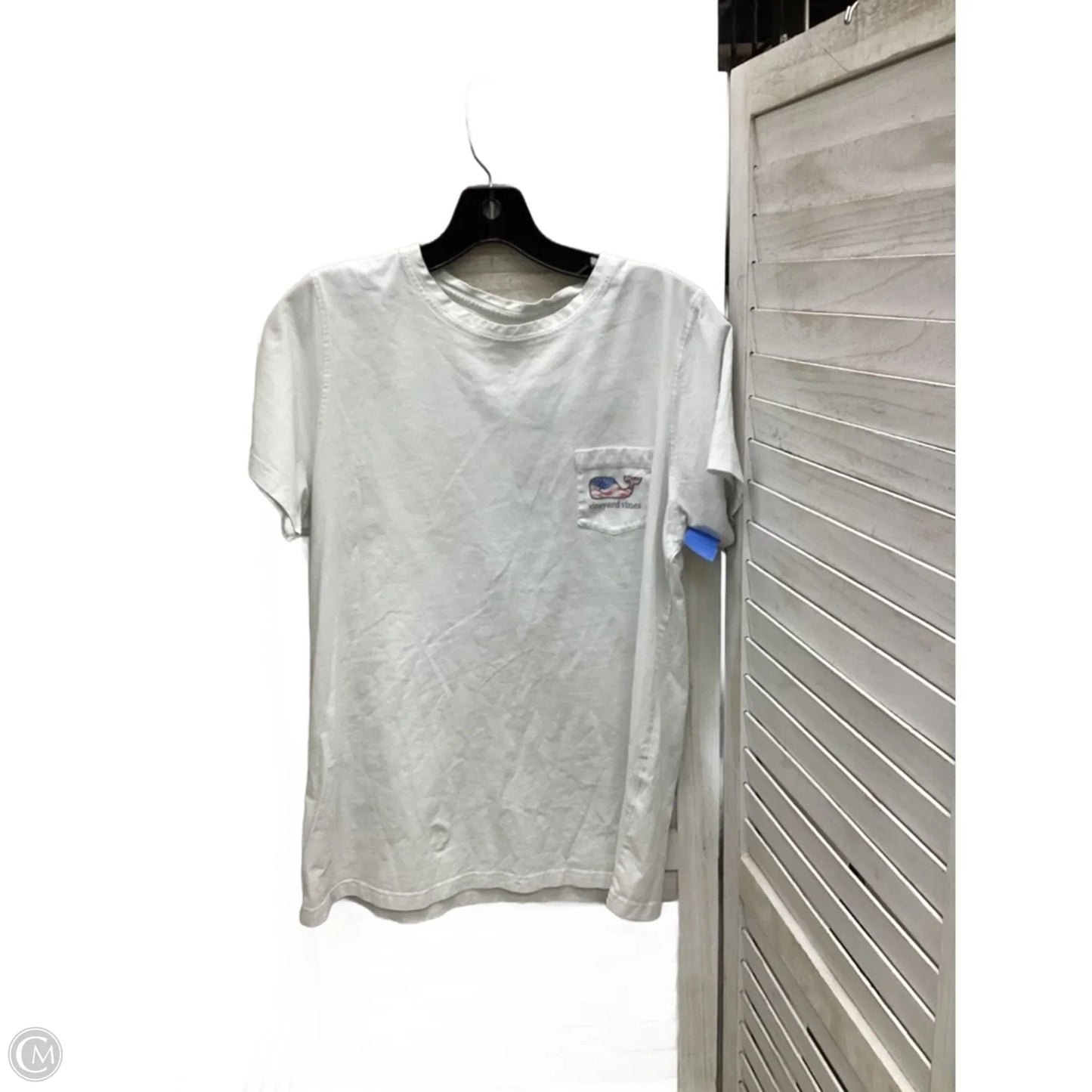 Top Short Sleeve By Vineyard Vines In White, Size: L