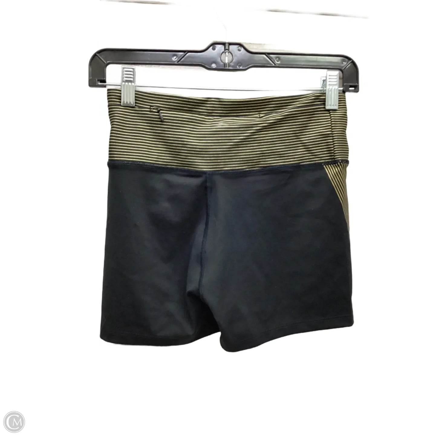 Athletic Shorts By Victorias Secret In Black & Gold, Size: S