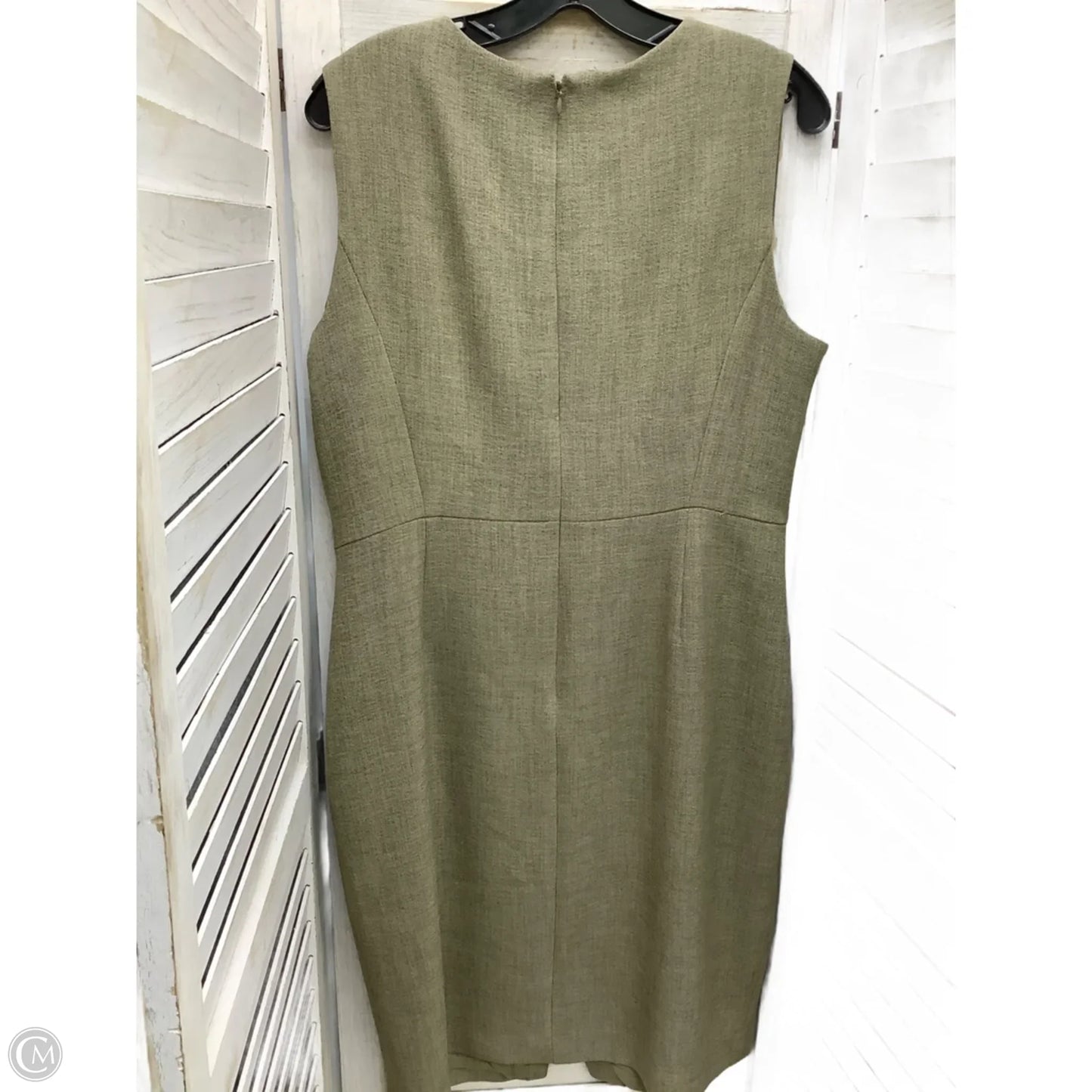 Dress Casual Midi By Kasper In Brown, Size: 12