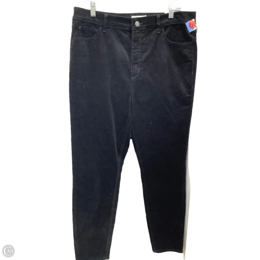 Pants Corduroy By Loft In Black, Size: 12