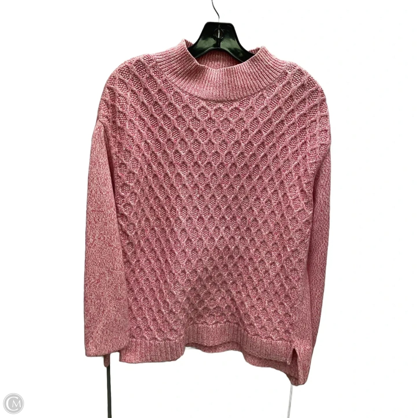 Sweater By Talbots In Pink, Size: L