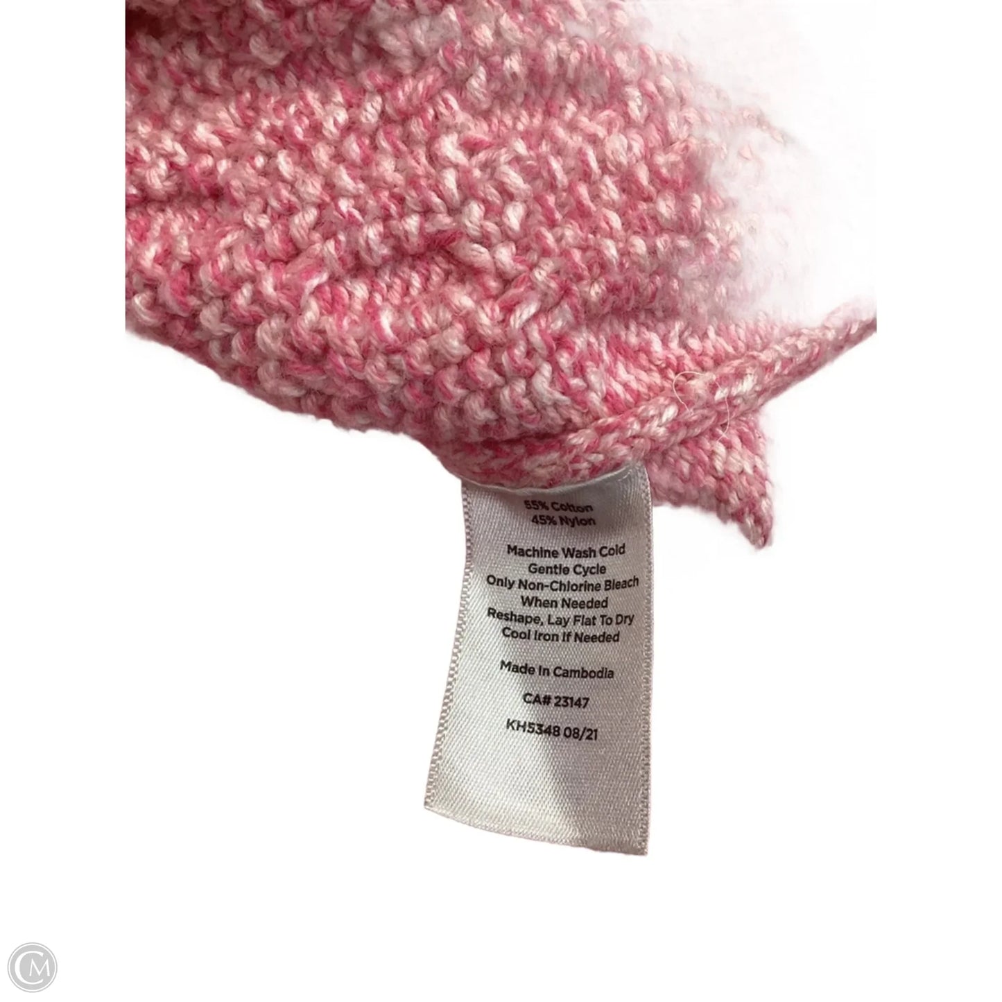 Sweater By Talbots In Pink, Size: L