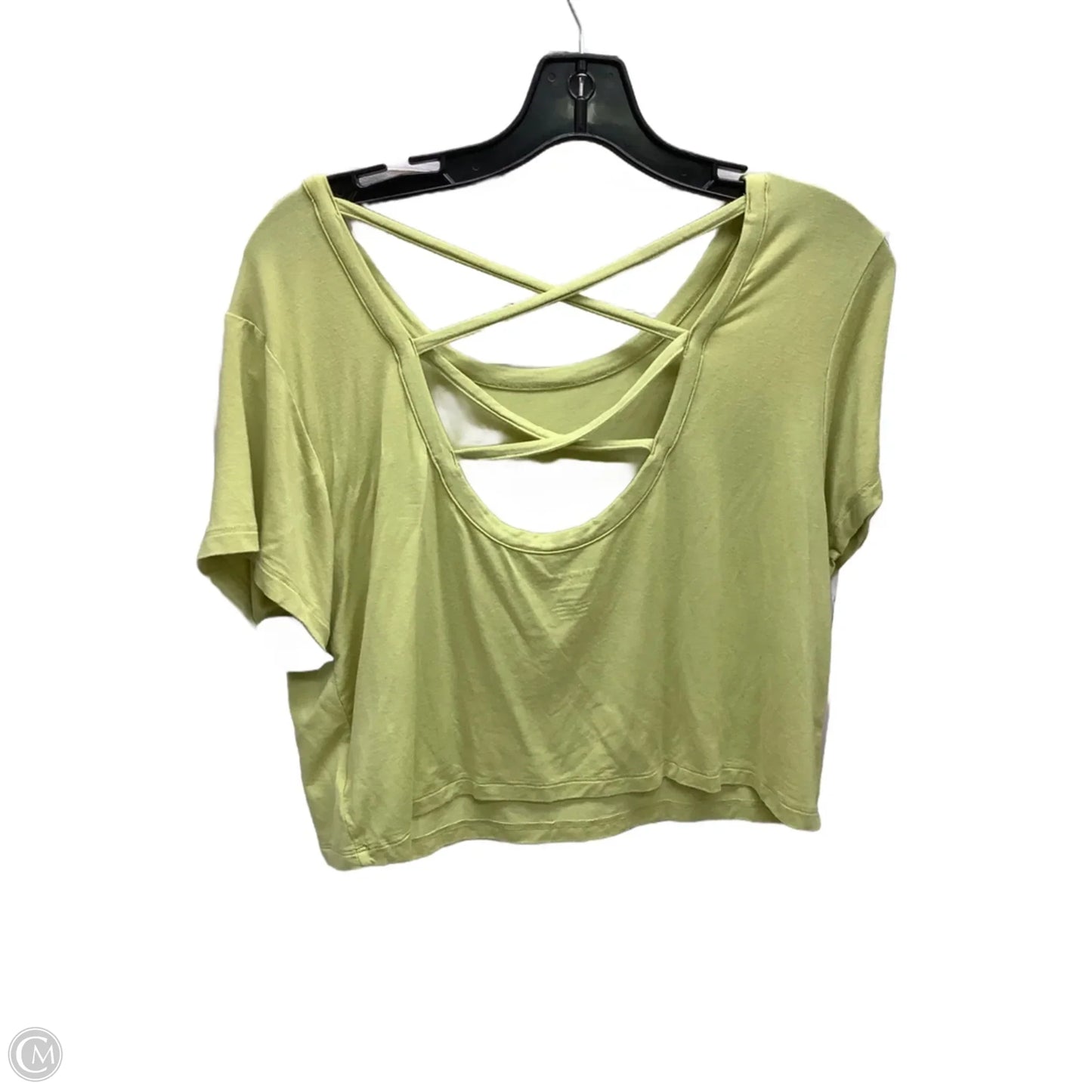 Top Short Sleeve By American Eagle In Green, Size: S