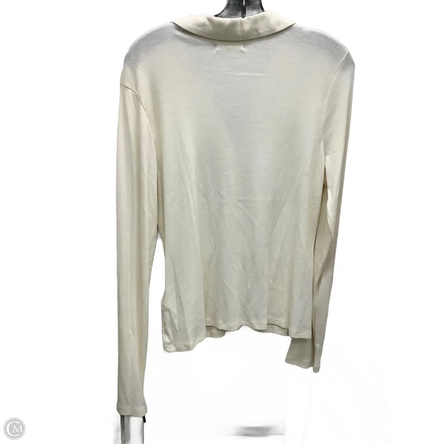 Top Long Sleeve By Madewell In Ivory, Size: Xxl
