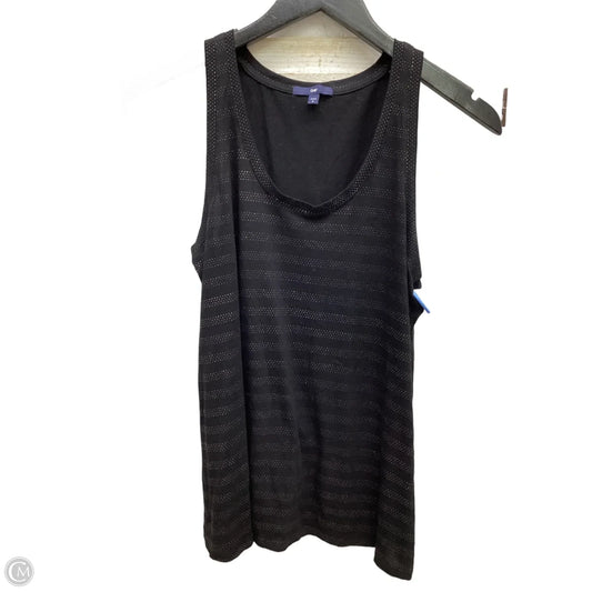 Top Sleeveless By Gap In Black, Size: M