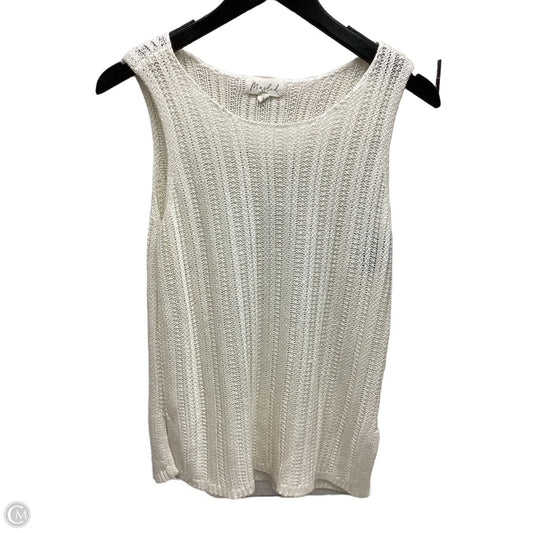 Top Sleeveless By Marled In Ivory, Size: M