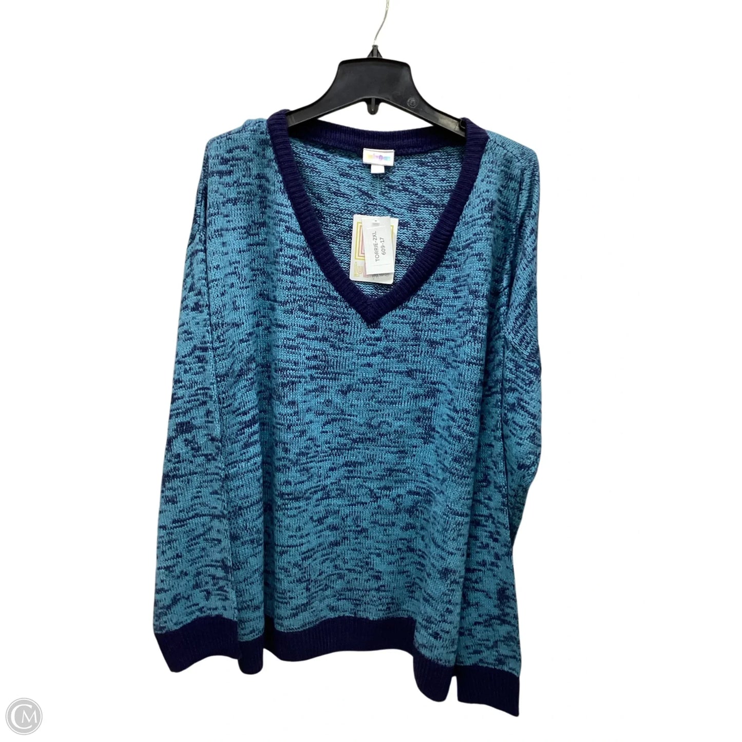 Sweater By Lularoe In Blue, Size: 2x