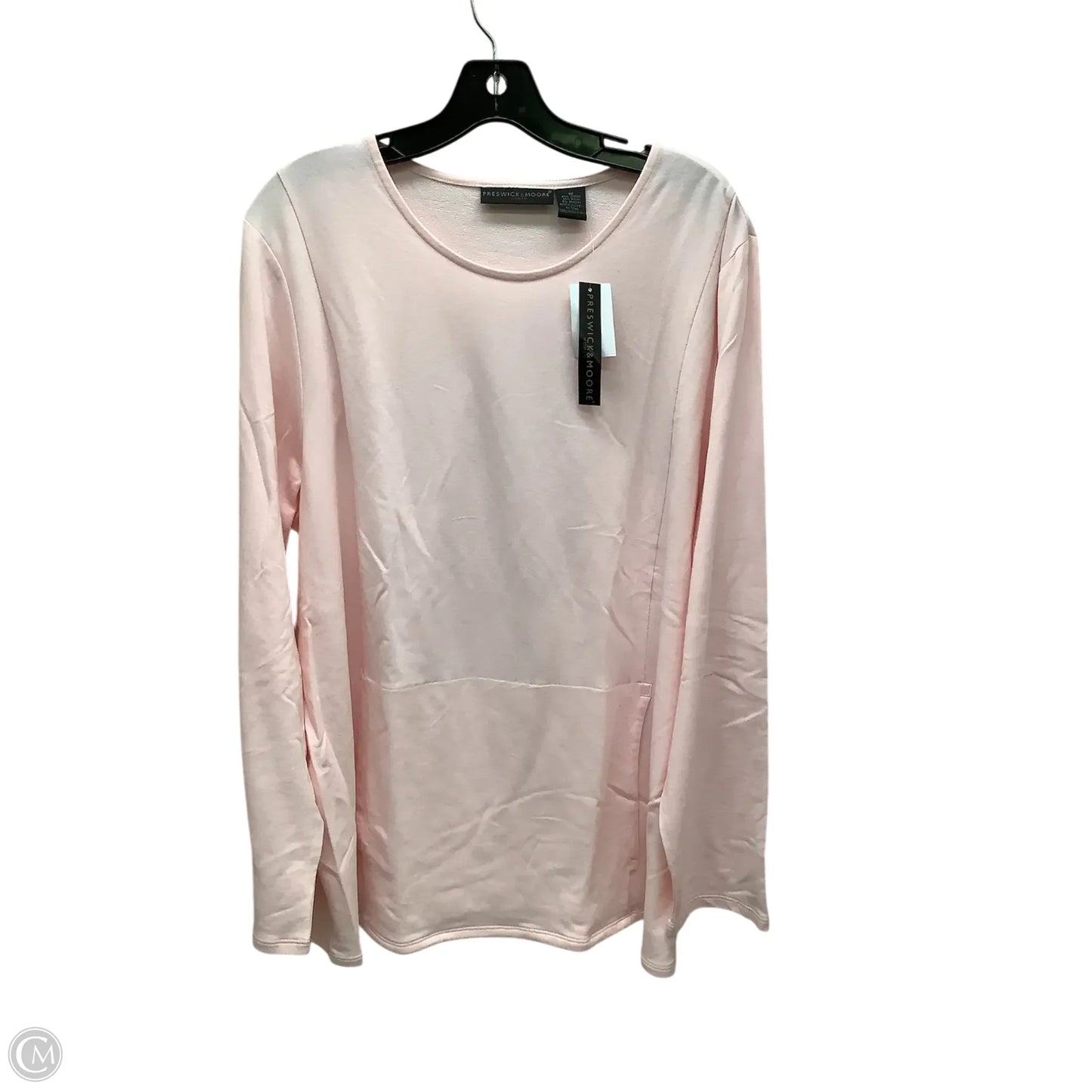 Top Long Sleeve By Clothes Mentor In Pink, Size: 1x