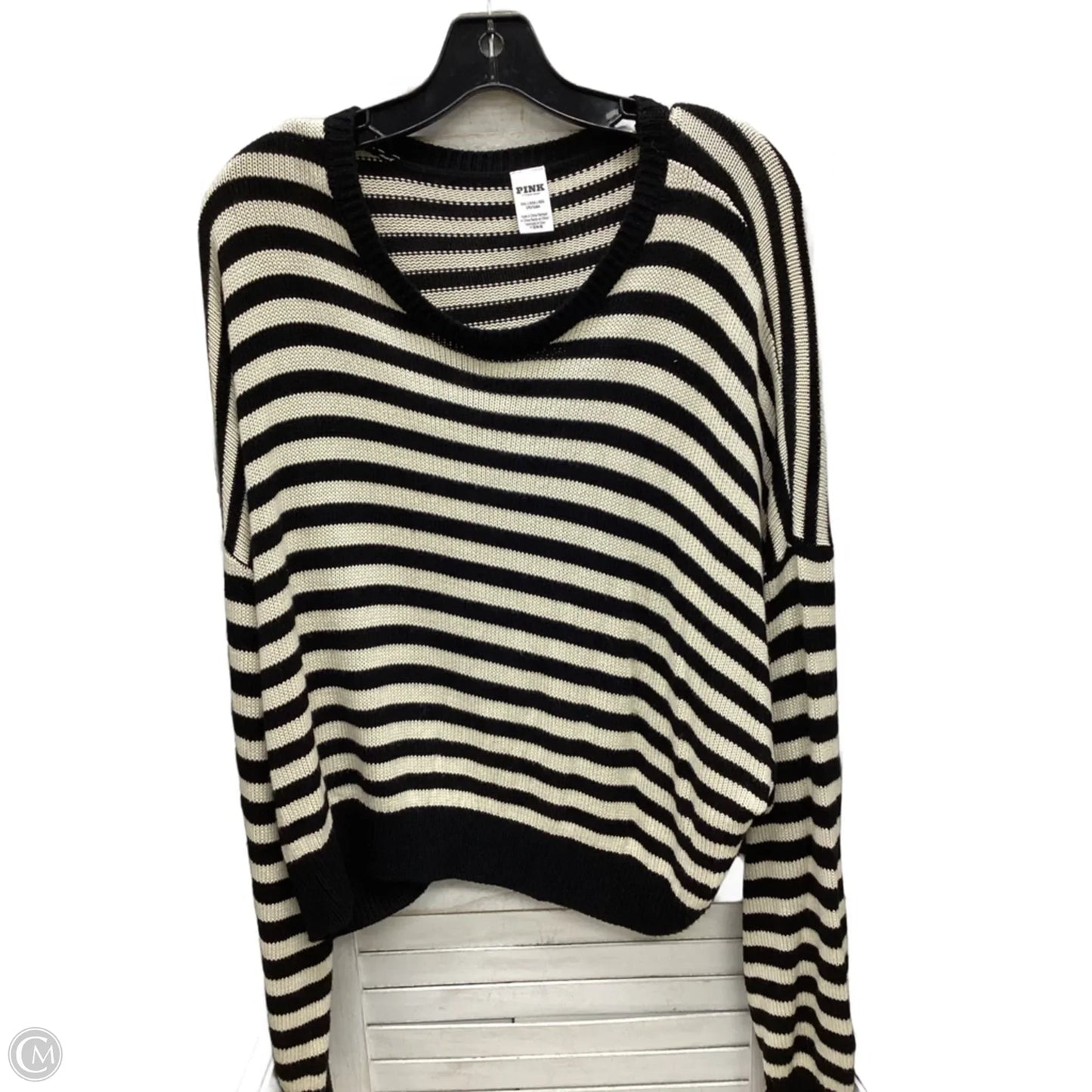 Sweater By Pink In Striped Pattern, Size: Xxl