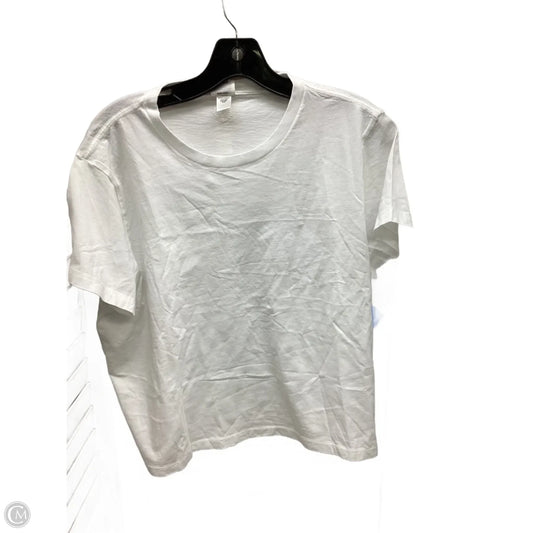 Top Short Sleeve By Pink In White, Size: Xl