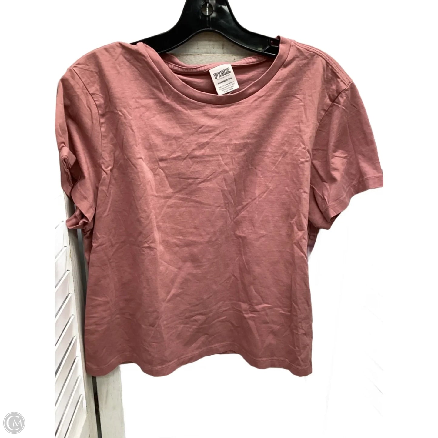 Top Short Sleeve By Pink In Coral, Size: Xl