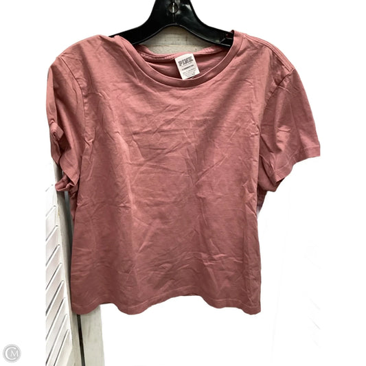 Top Short Sleeve By Pink In Coral, Size: Xl