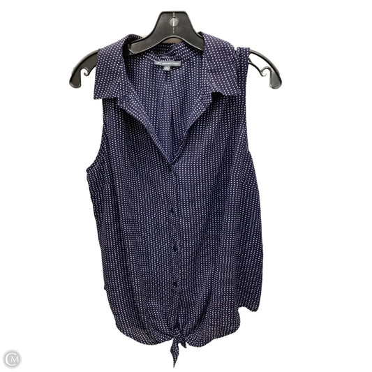 Top Sleeveless By Adrianna Papell In Polkadot Pattern, Size: Xl