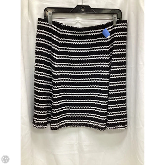 Skirt Midi By Cato In Black & White, Size: L