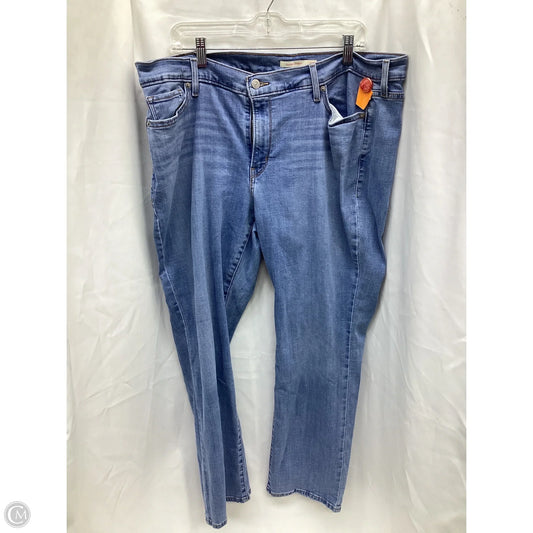 Jeans Skinny By Levis In Blue Denim, Size: 20