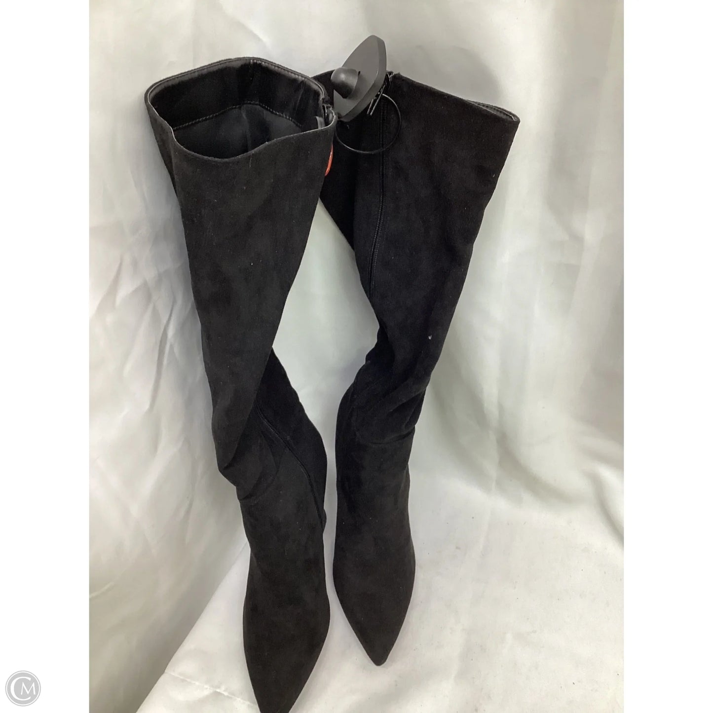 Boots Mid-calf Heels By Lulus In Black, Size: 8