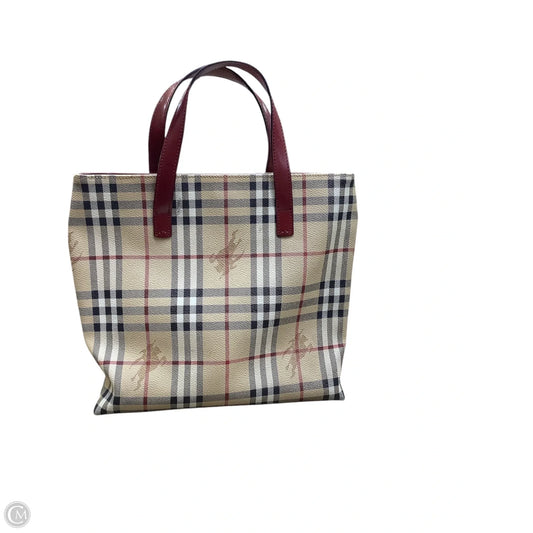 Tote Luxury Designer By Burberry, Size: Medium