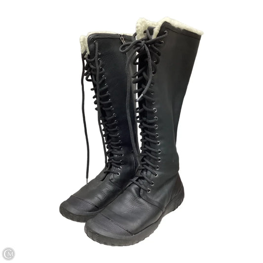 Boots Mid-calf Flats By Cole-haan In Black, Size: 8