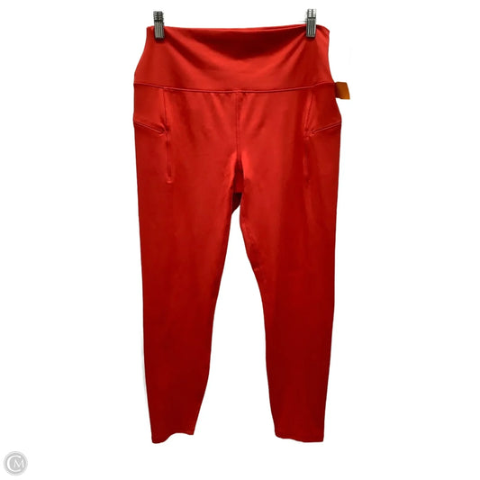 Athletic Leggings By Spyder In Red, Size: L