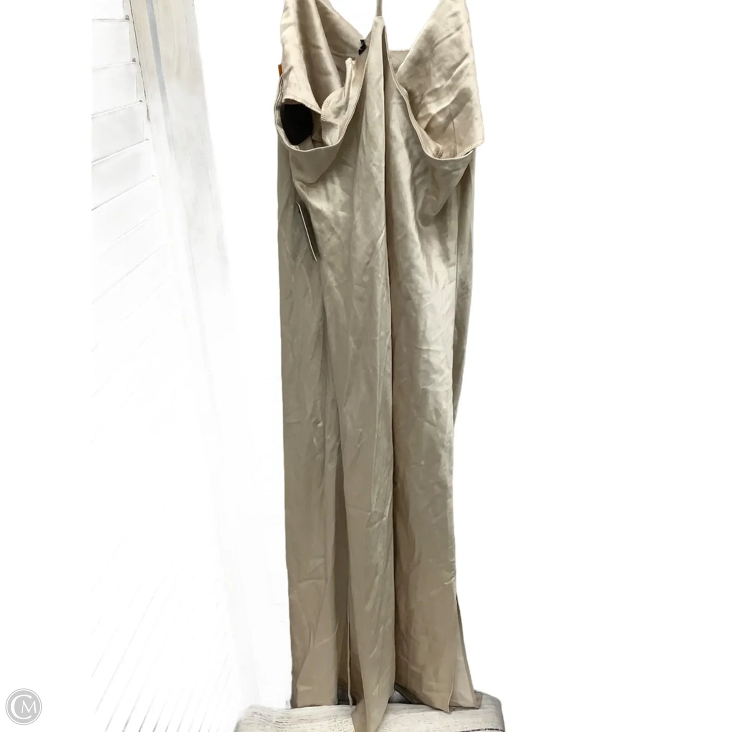 Dress Casual Midi By Express In Tan, Size: L