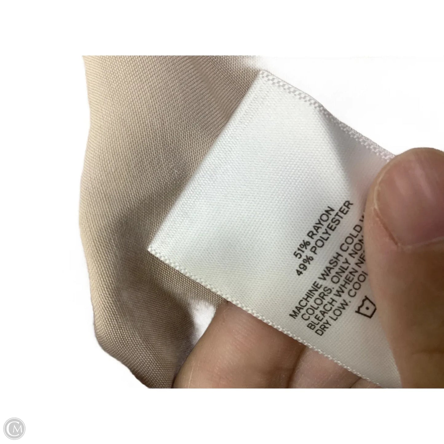 Dress Casual Midi By Express In Tan, Size: L