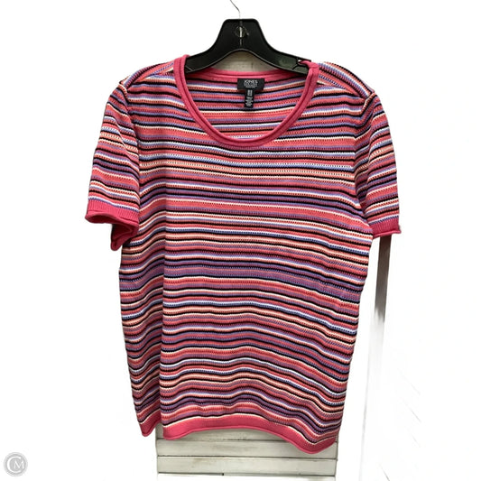 Top Short Sleeve By Jones New York In Striped Pattern, Size: Xl