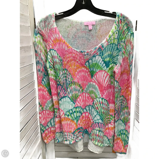 Top Long Sleeve Designer By Lilly Pulitzer In Multi-colored, Size: M