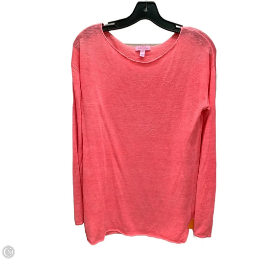 Top Long Sleeve Designer By Lilly Pulitzer In Pink, Size: M