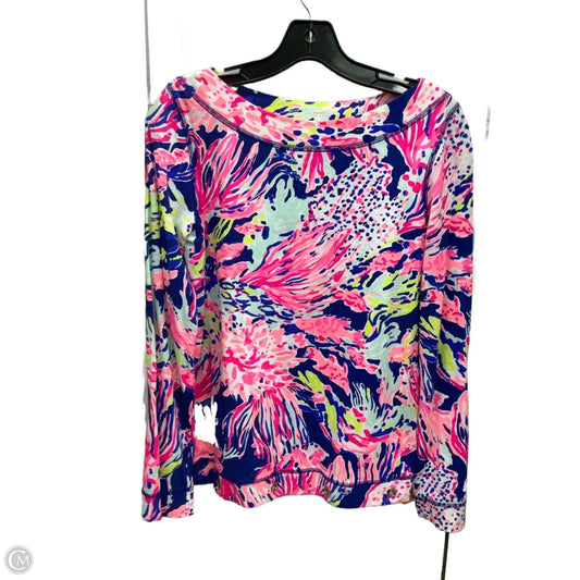 Top Long Sleeve Designer By Lilly Pulitzer In Multi-colored, Size: L