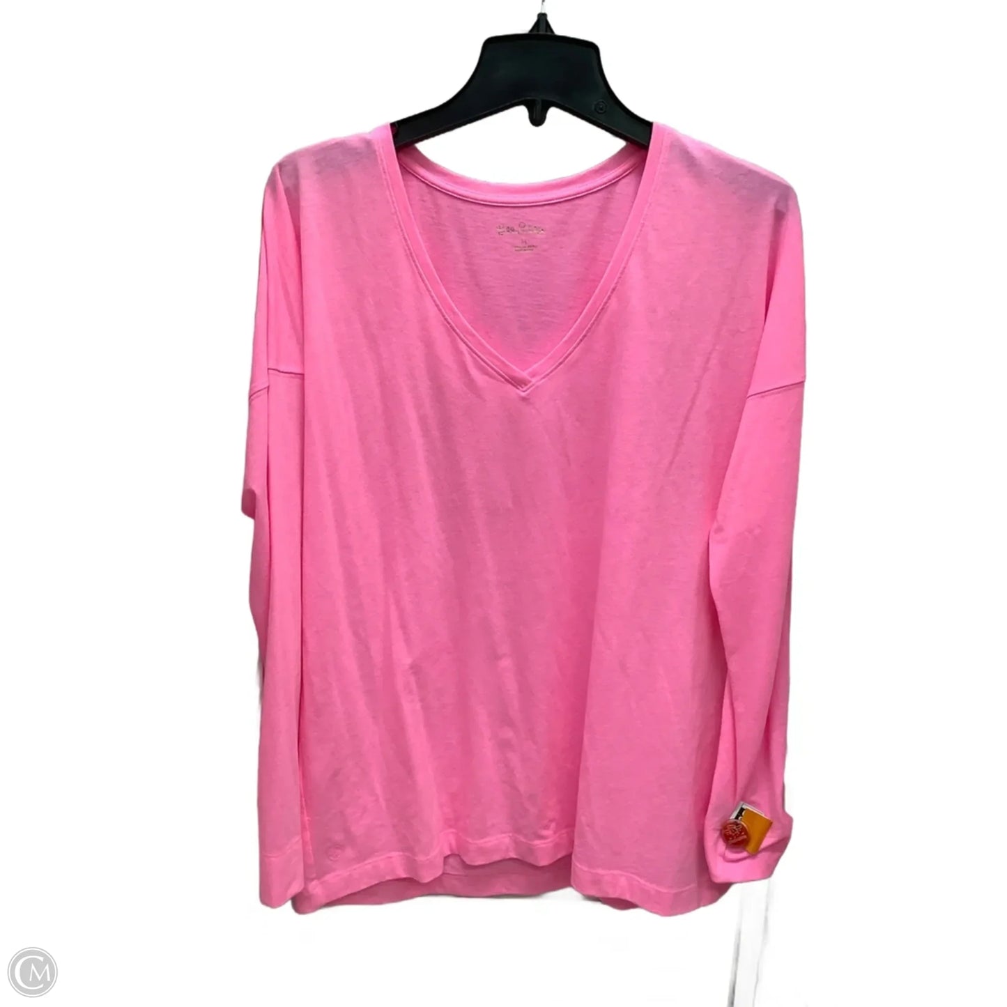 Top Long Sleeve Designer By Lilly Pulitzer In Pink, Size: M