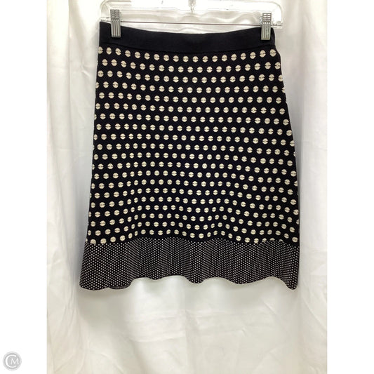 Skirt Midi By Clothes Mentor In Black & Cream, Size: 0