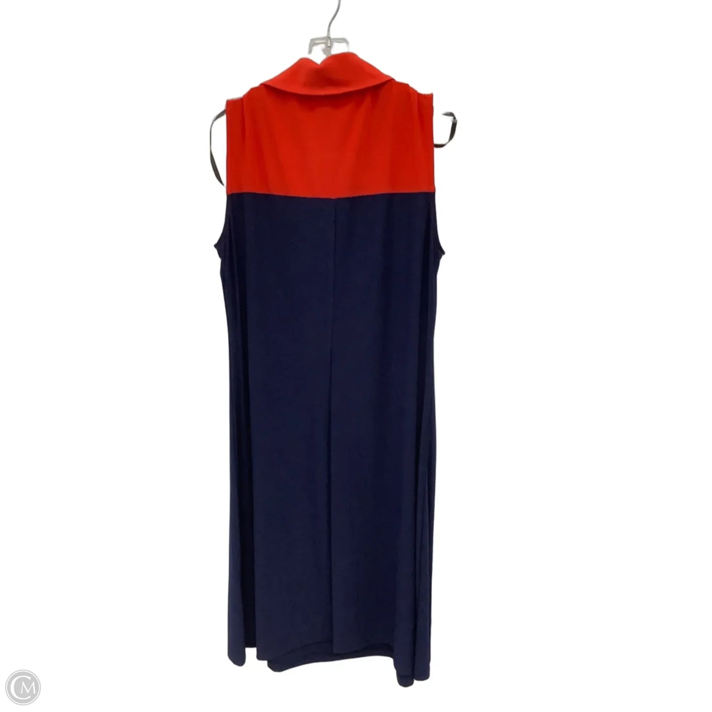 Dress Casual Midi By Roz And Ali In Blue & Red, Size: S