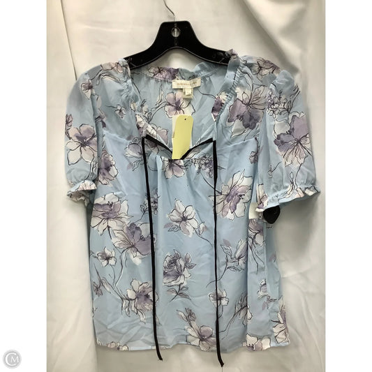 Top Short Sleeve By Monteau In Multi-colored, Size: L