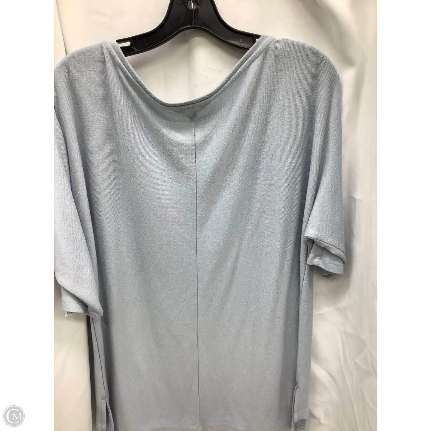 Top Short Sleeve By Banana Republic In Blue, Size: L