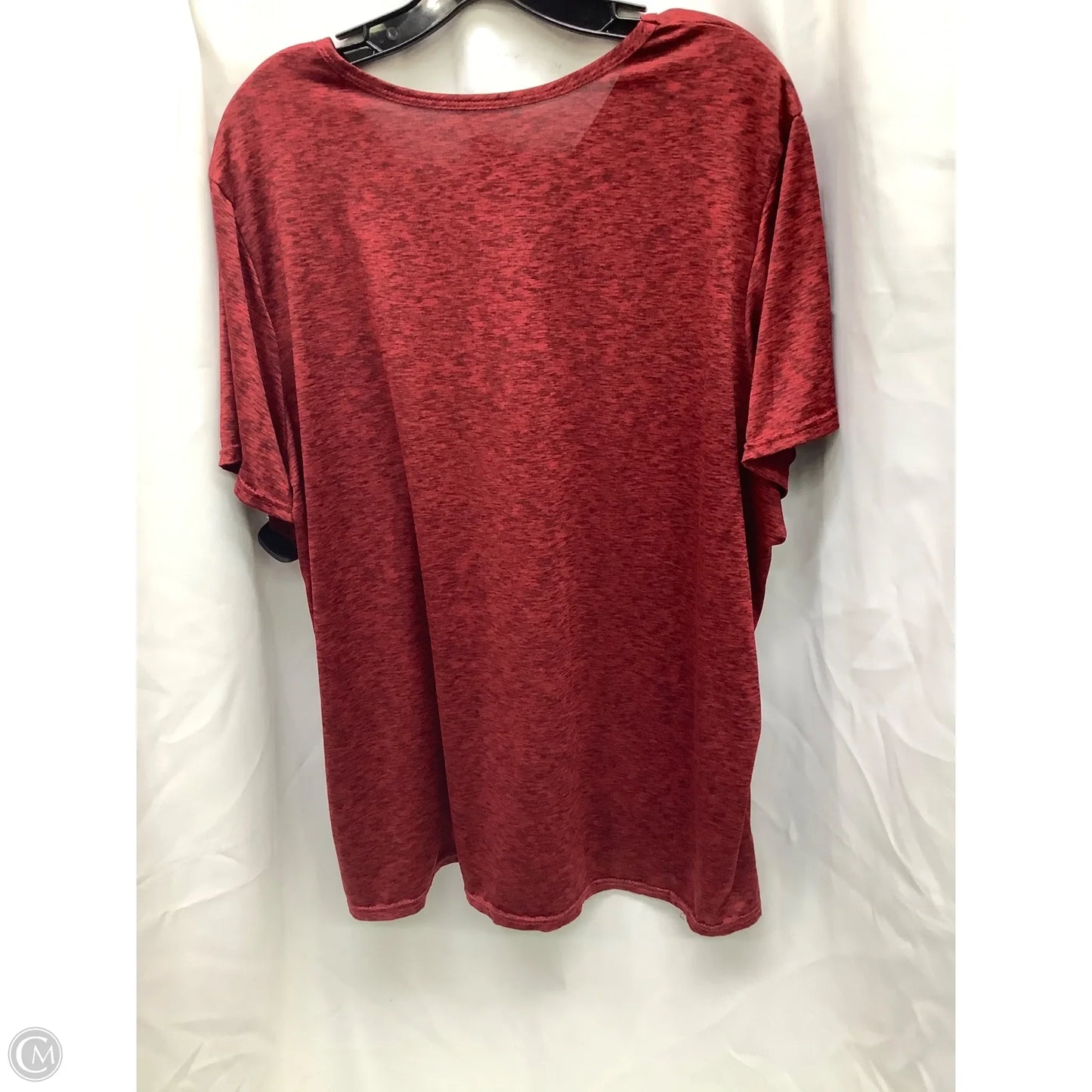 Top Short Sleeve By Clothes Mentor In Red, Size: 2x