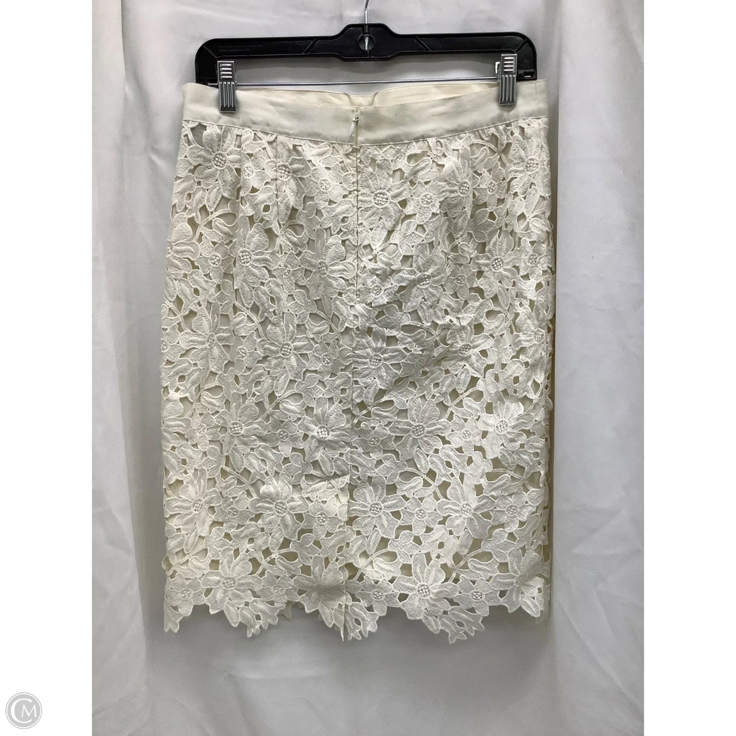 Skirt Midi By Loft In Ivory, Size: 10