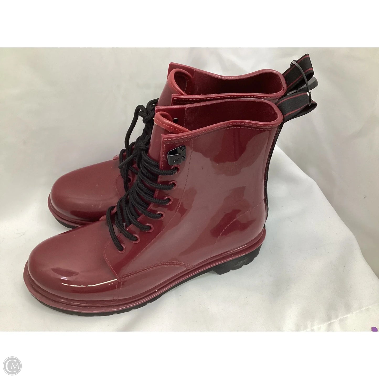 Boots Designer By Michael Kors In Maroon, Size: 10