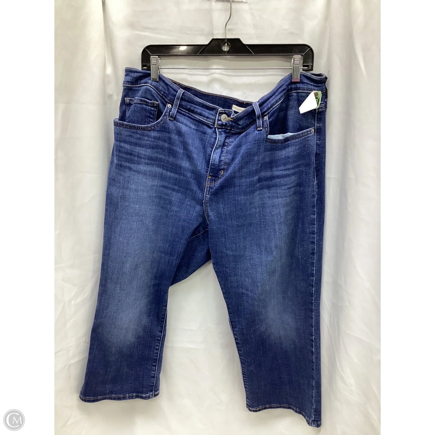 Capris By Levis In Blue Denim, Size: 18